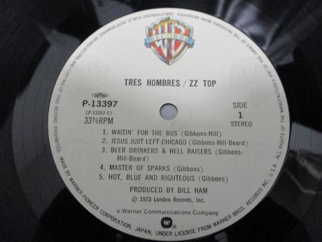 ZZ TOP Tres Hombres Japan Tour ED LP BROWN OBI