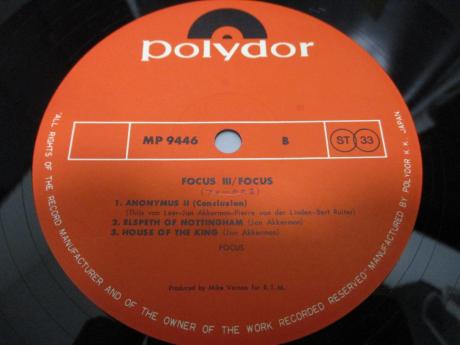 Focus Focus 3 Japan Orig. 2LP OBI INSERT