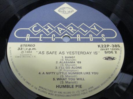 Humble Pie As Safe As Yesterday Is Japan Rare LP OBI