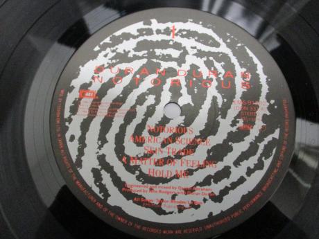 Duran Duran Notorious Japan Orig. LP OBI INSERT