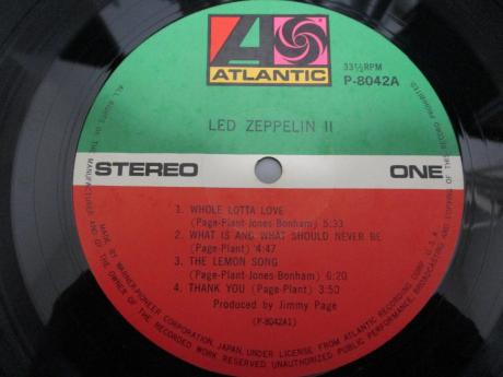 Led Zeppelin 2nd II Japan Early Press LP OBI BIG POSTER