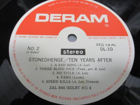 Ten Years After Stonehenge Japan Orig. LP DIF INSERT