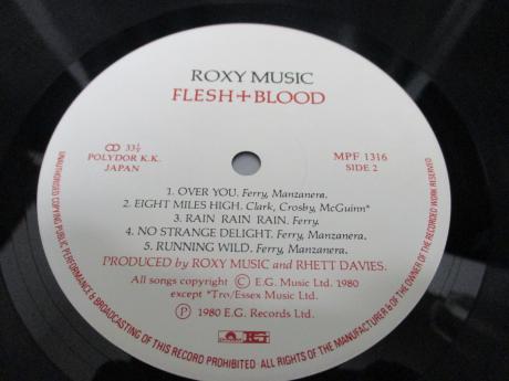 Roxy Music Flesh + Blood Japan Orig. LP OBI