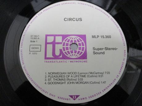 Mel Collins Circus Same Title Germany Orig. LP DIF COVER