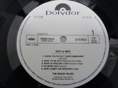 Moody Blues Sur La Mer Japan Orig. PROMO LP OBI WHITE LABEL