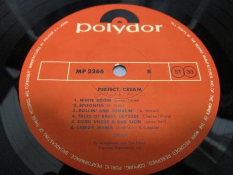 Cream Perfect Japan ONLY LP OBI RARE POSTER