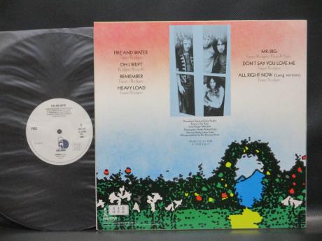 Free Fire and Water Japan PROMO LP RED OBI + INSERT WHITE LABEL