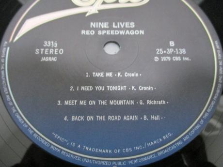 2. REO Speedwagon Nine Lives Japan Orig. LP OBI