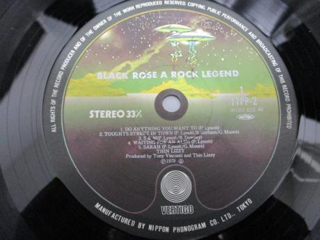 Thin Lizzy Black Rose a Rock Legend Japan Philip Lynott Mourning ED LP OBI