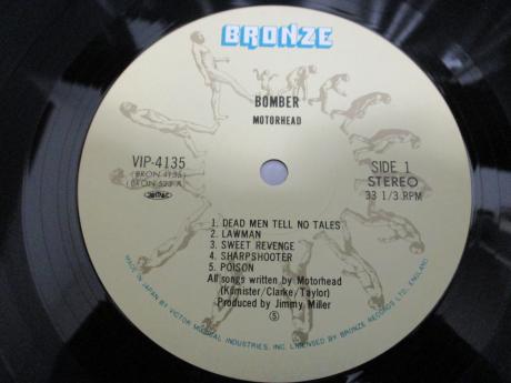 Motorhead Bomber Japan Rare LP RED OBI INSERT