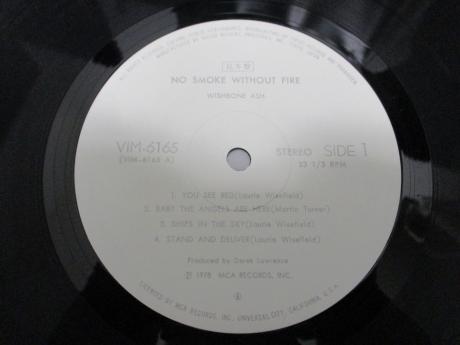 Wishbone Ash No Smoke Without Fire Japan Orig. PROMO LP OBI WHITE LABEL