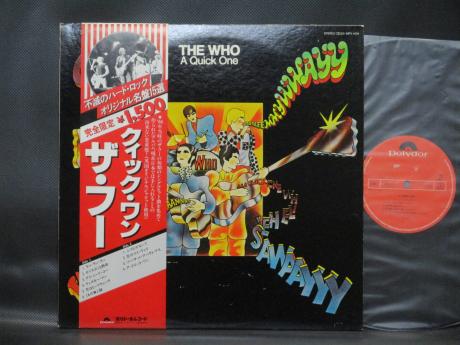 WHO A Quick One Japan LTD LP RED OBI INSERT