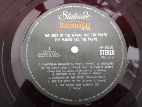 Mamas & Papas Best Of Japan ONLY COMPILATION LP RED WAX