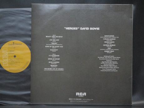 David Bowie Heroes Japan Rare LP INSERT