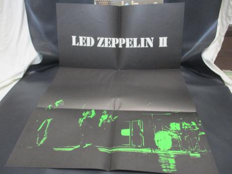 Led Zeppelin 2nd II Japan Rare LP OBI BIG POSTER