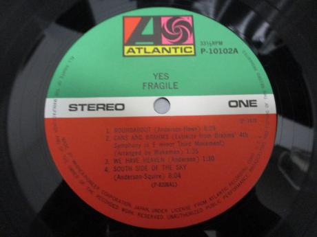 Yes Fragile Japan Rare LP OBI BOOKLET