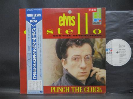 Elvis Costello And The Attractions Punch The Clock Japan Orig. PROMO LP OBI