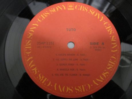 TOTO 1st Same Title Japan Orig. LP OBI INSERT