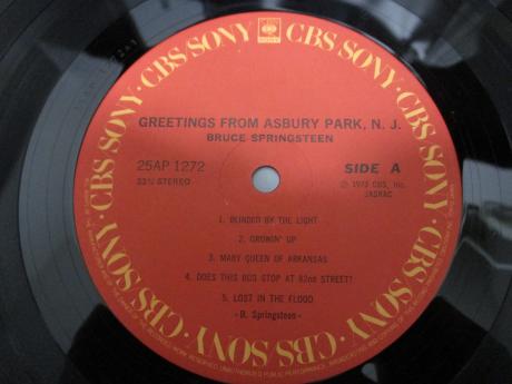 Bruce Springsteen Greetings From Asbury Park Japan LP RED OBI GIMMICK COVER
