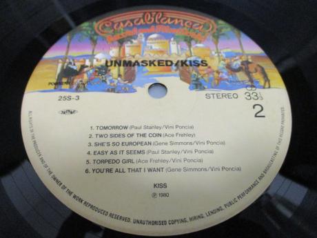 Kiss Unmasked Japan Early Press LP OBI INSERT
