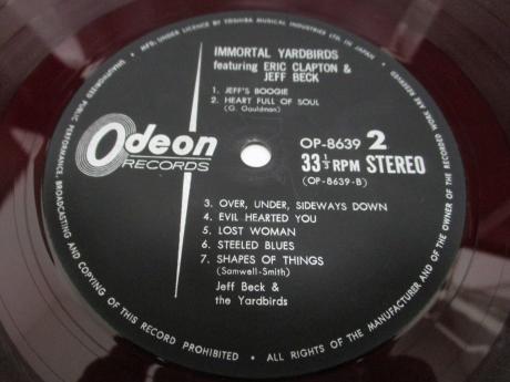Yardbirds Immortal feat Eric Clapton & Jeff Beck Japan ONLY LP RED WAX
