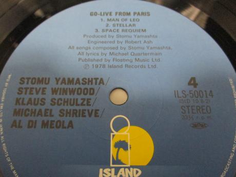 Stomu Yamash'ta Steve Winwood Go Live From Paris Japan Orig. 2LP LOGO STICKER