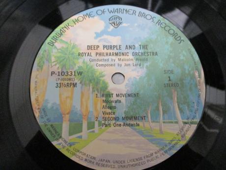 Deep Purple Royal Philharmonic Orchestra Japan Rare LP PURPLE OBI