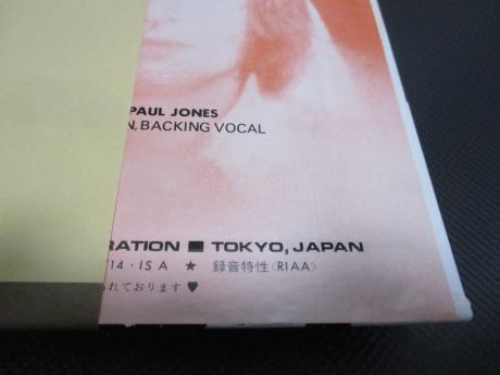 Led Zeppelin 1st Same Title Japan Rare LP OBI BIG POSTER