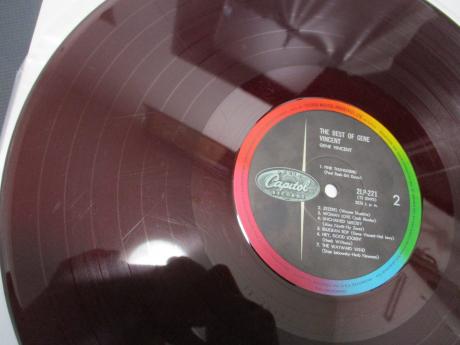 Gene Vincent The Best Of Japan ONLY COMPILATION LP RED WAX