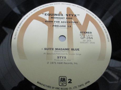 Styx Equinox Japan Orig. LP OBI INSERT