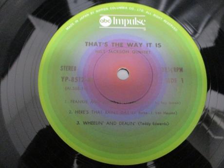 Milt Jackson Quintet Feat Ray Brown That's The Way It Is Japan Rare LP OBI