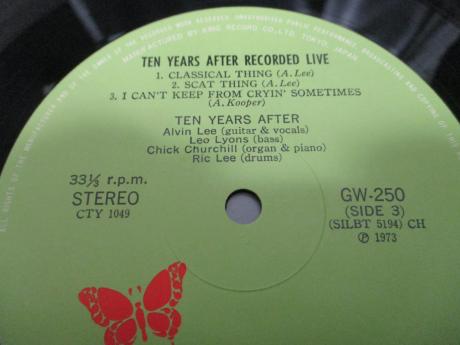 Ten Years After Recorded Live Japan Early Press 2LP OBI
