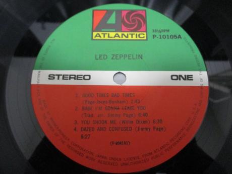 Led Zeppelin 1st S/T Japan Rare LP OBI BIG POSTER
