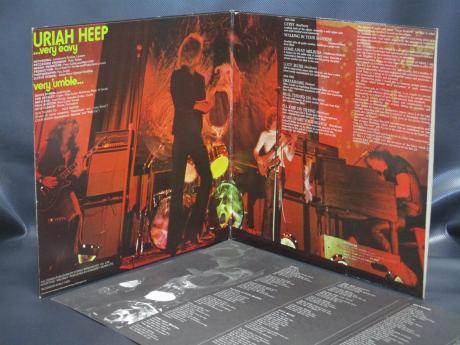 Uriah Heep Very 'Eavy Very 'Umble Japan Early Press LP INSERT