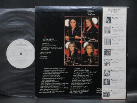 Runaways Waitin For the Night Japan Orig. PROMO LP OBI WHITE LABEL