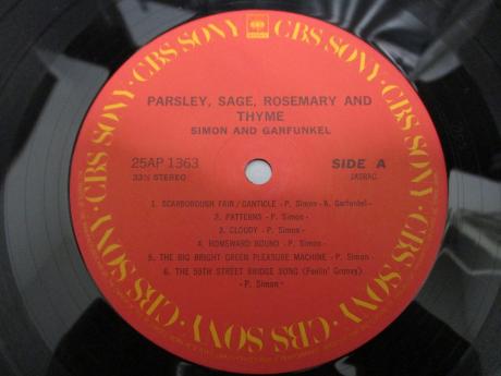 Simon And Garfunkel Parsley Sage Rosemary And Thyme Japan Rare LP SILVER OBI