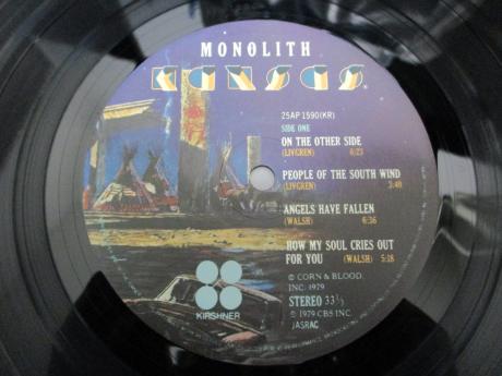Kansas Monolith Japan Orig. LP OBI INSERT