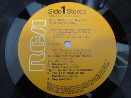 Jefferson Airplane After Bathing at Baxter’s Japan Early Press LP G/F + BOOKLET