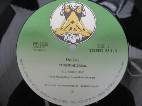 Tangerine Dream Encore Japan Orig. 2LP OBI INSERT