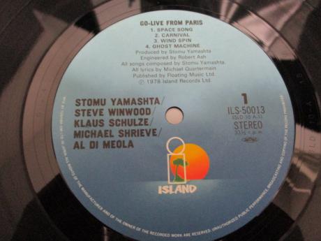 Stomu Yamash'ta Steve Winwood Go Live From Paris Japan Orig. 2LP LOGO STICKER