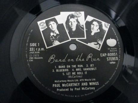 Paul McCartney & Wings Band on the Run Japan Orig. LP OBI COMPLETE