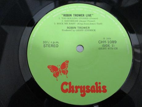 Robin Trower Live ! Japan Orig. LP OBI BIG POSTER