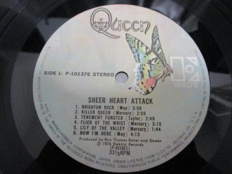 Queen Sheer Heart Attack Japan Rare LP OBI