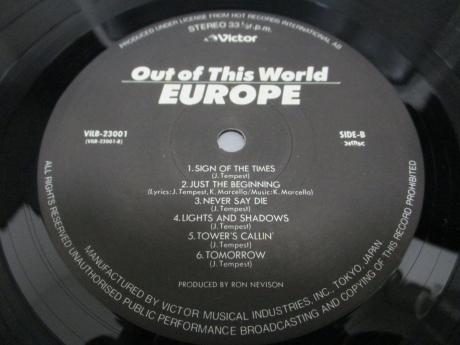 Europe Out of This World Japan Orig. LP OBI