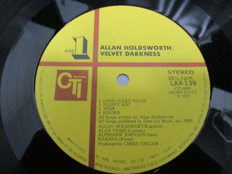 Allan Holdsworth Velvet Darkness Japan Rare LP OBI