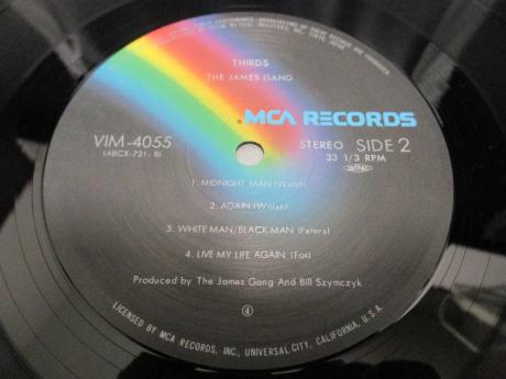 James Gang Thirds Japan Rare LP BLACK & RED OBI