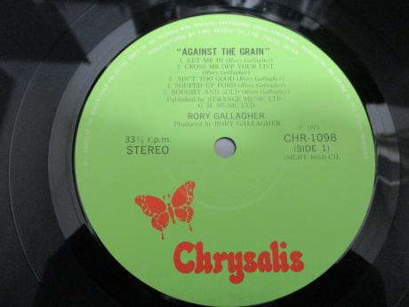 Rory Gallagher Against the Grain Japan Orig. LP OBI BIG POSTER