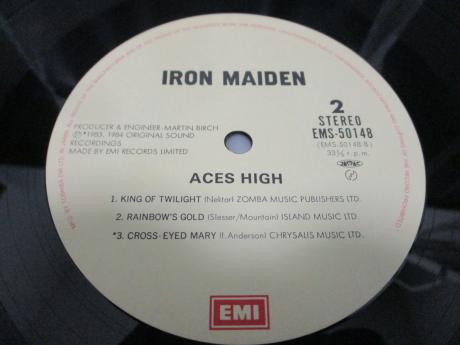 Iron Maiden Aces High Japan Orig. 5 Track 12” OBI INSERT