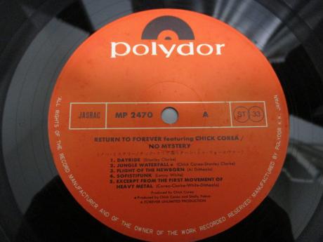 Return To Forever Feat Chick Corea No Mystery Japan Orig. LP OBI