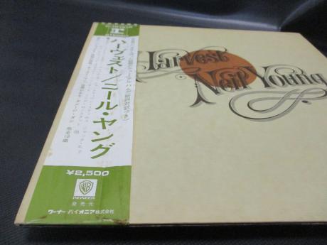 Neil Young Harvest Japan Rare LP OBI 2 INSERTS